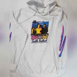 Boyz N The Hood Sweatshirt Mens Large White Multicolor 80s Retro Movie Graphic
